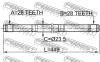 FEBEST 0312EK3RH ПОЛУОСЬ ПРАВАЯ 28x437x28 (HONDA BALLADE 1997-2000 HONDA CIVIC EJ9/EK1/EK3/EK4 1995-2001) FEBEST