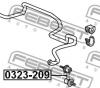 FEBEST 0323209 0323-209_тяга стаб.перед./ Honda CR-V RD1/RD2 1997-2001