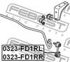 FEBEST 0323FD1RR ТЯГА СТАБИЛИЗАТОРА ЗАДНЯЯ ПРАВАЯ (HONDA CIVIC FD 2006-) FEBEST