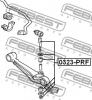 FEBEST 0323PRF ТЯГА СТАБИЛИЗАТОРА ПЕРЕДНЯЯ (HONDA PRELUDE BA8/BA9/BB1/BB4 1991-1996) FEBEST