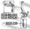 FEBEST 0324RD1RH РЫЧАГ ВЕРХНИЙ ПРАВЫЙ (HONDA CR-V RD1/RD2 1997-2001) FEBEST