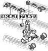 FEBEST 0325EU ТЯГА ЗАДНЯЯ ПОПЕРЕЧНАЯ ВЕРХНЯЯ