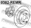 FEBEST 0382REMR СТУПИЦА ЗАДНЯЯ (HONDA CR-V RE3/RE4 2007-) FEBEST
