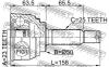 FEBEST 0410005 ШРУС НАРУЖНЫЙ 23x50x25 (HYUNDAI ELANTRA/LANTRA 1990-1995 MITSUBISHI SIGMA F16A 1990-1996) FEBEST