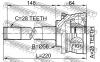 FEBEST 0410013 ШРУС НАРУЖНЫЙ 25x56x28 (HYUNDAI GALLOPER/INNOVATION 2000-2003 HYUNDAI TERRACAN 2001- MITSUBISHI DELI