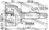 FEBEST 0410039 ШРУС НАРУЖНЫЙ 21x54x25 (MITSUBISHI LANCER/MIRAGE CJ 1995-2003 MITSUBISHI LANCER/MIRAGE CK 1995-2000)