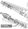 FEBEST 0422PIN ТЯГА РУЛЕВАЯ