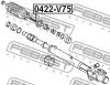FEBEST 0422V75 ТЯГА РУЛЕВАЯ (MITSUBISHI PAJERO III MONTERO V75W 2000-2006) FEBEST