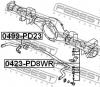 FEBEST 0423PD8WR ТЯГА СТАБИЛИЗАТОРА ЗАДНЯЯ (MITSUBISHI DELICA PD4W/PD6W/PD8W 1994-2004 MITSUBISHI DELICA SPACE GEAR/C