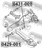 FEBEST 0429001 БОЛТ С ЭКСЦЕНТРИКОМ