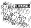 FEBEST 0476CU20F ПОРШЕНЬ СУППОРТА ТОРМОЗНОГО ПЕРЕДНЕГО