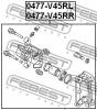 FEBEST 0477V45RR СУППОРТ ТОРМОЗНОЙ ЗАДНИЙ ПРАВЫЙ