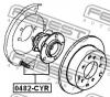FEBEST 0482CYR СТУПИЦА ЗАДНЯЯ (MITSUBISHI LANCER CY2A/CY3A/CY4A 2007-) FEBEST