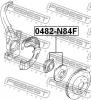 FEBEST 0482N84F 0482-N84F_ступица передн./ Mitsubishi Galant EA 96-03