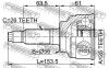 FEBEST 0510006 ШРУС НАРУЖНЫЙ 25x56x26 (MAZDA 626 GD 1988-1992) FEBEST