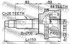 FEBEST 0510009A44 ШРУС НАРУЖНЫЙ 22x56x26 (KIA SHUMA,II/SEPHIA,II/MENTOR,II/SPECTRA 1997-2004 MAZDA 323 BA 1994-1998) F