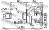 FEBEST 0510024 ШРУС НАРУЖНЫЙ 22x56x26 (MAZDA 323 BA 1994-1998 MAZDA 323F BA 1995- MAZDA MX-3 EC 1993-) FEBEST