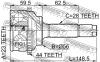 FEBEST 0510039A44 ШРУС НАРУЖНЫЙ 23x56x28 (MAZDA 626 GF 1997-2002) FEBEST