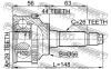 FEBEST 0510045A44 ШРУС НАРУЖНЫЙ 29x56x26 (MAZDA 323 BJ 1998-2002 MAZDA PREMACY CP 1999-2005) FEBEST