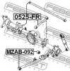 FEBEST 0525FR ТЯГА ЗАДНЯЯ ПРОДОЛЬНАЯ (MAZDA FRIENDEE/FREDA SGL/SGR 1995-) FEBEST