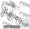 FEBEST 0582BJA44R СТУПИЦА ЗАДНЯЯ (MAZDA 323 BA 1994-1998 MAZDA 323 BG 1989-1994 MAZDA 323 BJ 1998-2002 MAZDA 323F BA 1