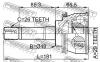 FEBEST 0710011 ШРУС НАРУЖНЫЙ 29x48x26 (SUZUKI VITARA SV420/SV620 1997-2002) FEBEST