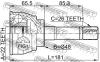 FEBEST 0710012 ШРУС НАРУЖНЫЙ 22x48x26 (SUZUKI VITARA SE413/SE416 1989-1998) FEBEST