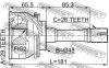 FEBEST 0710GVSQ ШРУС НАРУЖНЫЙ 29x48x26 (SUZUKI GRAND VITARA/ESCUDO SQ416/SQ420/SQ625 1998-2006) FEBEST