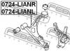 FEBEST 0724LIANL РЫЧАГ ПЕРЕДНИЙ ЛЕВЫЙ (SUZUKI AERIO RH420 2002-2005 SUZUKI AERIO/LIANA RH423 2006- SUZUKI LIANA RH413