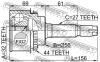 FEBEST 0810027A44 ШРУС НАРУЖНЫЙ 32x56x27 (SUBARU IMPREZA G11 2000-2007) FEBEST