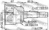 FEBEST 0810029A44 ШРУС НАРУЖНЫЙ 32x54x27 (SUBARU IMPREZA G11 2000-2007) FEBEST