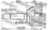 FEBEST 1110006A47 1110-006A47_шрус наружн.29x52x22/ Daewoo Lanos 97-05