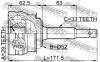 FEBEST 1110ESP ШРУС НАРУЖНЫЙ 29x52x33 (DAEWOO ESPERO (KLEJ) 1991-1999) FEBEST