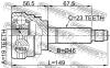 FEBEST 1110M100 ШРУС НАРУЖНЫЙ 19x46x23 (CHEVROLET MATIZ/SPARK (M100) 1998-2005) FEBEST