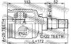 FEBEST 1111J200 ШРУС ВНУТРЕННИЙ 29x38x22 (CHEVROLET AVEO (T200) 2003-2008 CHEVROLET AVEO (T250) 2006-2008 CHEVROLET