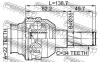 FEBEST 1111T200 ШРУС ВНУТРЕННИЙ 22х35х34 (CHEVROLET AVEO (T200) 2003-2008 CHEVROLET KALOS 2003-2008 CHEVROLET NUBIRA