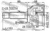 FEBEST 1210001A29 ШРУС НАРУЖНЫЙ 22x50x25 (HYUNDAI ACCENT/EXCEL 1994-1999) FEBEST