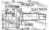 FEBEST 1210NFA47 / ШРУС НАРУЖНЫЙ 25x62,1x27/ [13]