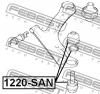 FEBEST 1220SAN ОПОРА ШАРОВАЯ ПЕРЕДНЕГО НИЖНЕГО РЫЧАГА