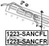 FEBEST 1223SANCFL ТЯГА СТАБИЛИЗАТОРА ПЕРЕДНЯЯ ЛЕВАЯ (HYUNDAI SANTA FE CLASSIC 2006-) FEBEST