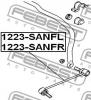 FEBEST 1223SANFL ТЯГА СТАБИЛИЗАТОРА ПЕРЕДНЯЯ ЛЕВАЯ