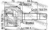 FEBEST 1410ISTA48 ШРУС НАРУЖНЫЙ 35x65x30 (SSANG YONG ISTANA 1995-2003) FEBEST