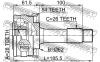 FEBEST 1610460A54 ШРУС НАРУЖНЫЙ 28x62x26 (MERCEDES G-CLASS (W463) 1989-) FEBEST