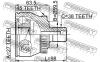 FEBEST 1710011A45 ШРУС НАРУЖНЫЙ 27x59.5x38 (AUDI A4(8D2,B5) 1995-2001 AUDI A6 (4B, C5) 1997-2005 AUDI A8 (4D2, 4D8) 19