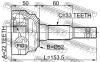 FEBEST 1810002 ШРУС НАРУЖНЫЙ 22x52x33 (OPEL ASTRA G 1998-2005 OPEL VECTRA B  1995-2003) FEBEST