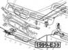 FEBEST 1999-E39 Тросик привода открывания замка капота