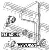 FEBEST 2187-002 Ролик натяжной
