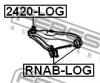 FEBEST 2420LOG ОПОРА ШАРОВАЯ ПЕРЕДНЕГО НИЖНЕГО РЫЧАГА (RENAULT CLIO III 2005- RENAULT LOGAN 2005- RENAULT MEGANE II
