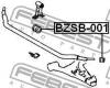 FEBEST BZSB001 ВТУЛКИ ПЕРЕДНЕГО СТАБИЛИЗАТОРА -КОМПЛЕКТ