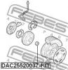FEBEST DAC25520037KIT ПОДШИПНИК СТУПИЧНЫЙ ЗАДНИЙ (25x52x37) РЕМКОМПЛЕКТ